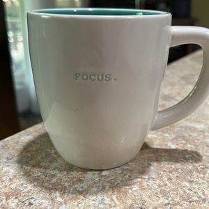 FOCUS. Rae Dunn coffee mug